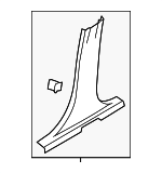 D2BZ5424346AB - Body: Lower Center Pillar Trim for Ford: Fiesta Image image