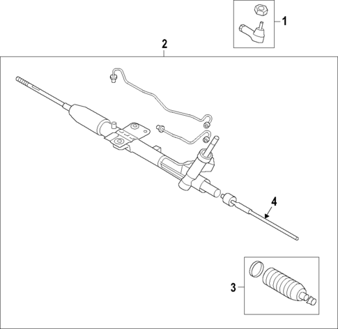 Steering Gear & Linkage for 2007 Mitsubishi Outlander #1