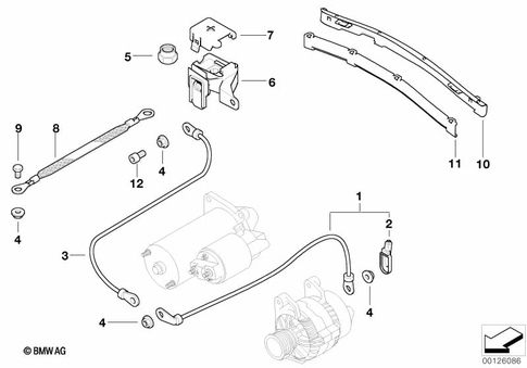 Battery Cable for 1999 BMW 323i #0