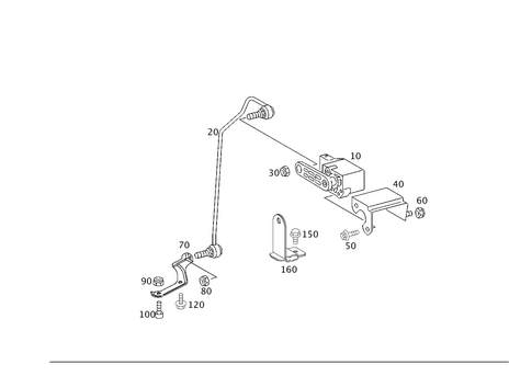 Regulation of Dynamic Headlamp Range Control, Rear for 2006 Mercedes-Benz C230 #0