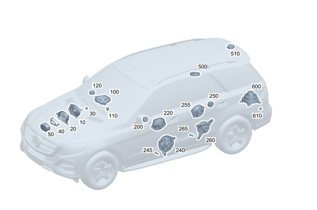 1678204100 - Electrical System: Speaker for Mercedes-Benz: GLE350, GLE450, GLE450e, GLE53 AMG, GLE580, GLE63 AMG S, GLS450, GLS580, GLS63 AMG, Maybach GLS600 Image image