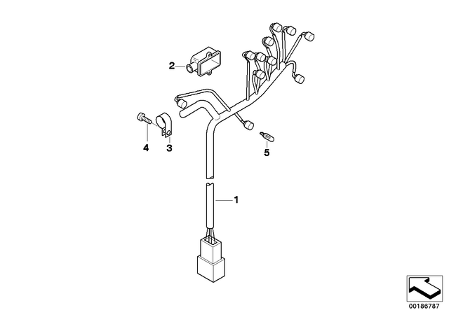 61127712259 - : Wiring Harness, Instrument Cluster for BMW-Motorrad Image