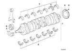 11211743459 - Engine: Guide-Bearing Shell White for BMW Image