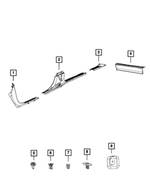 5RH89DX9AF - Interior Trim: Cowl Side Trim Panel, Left for Mopar Image