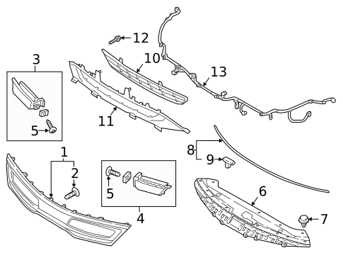 Grille & Components for 2020 Kia Optima #0