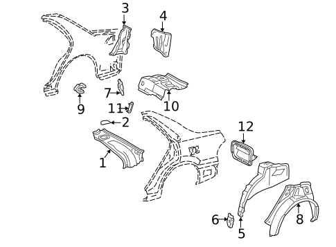 Inner Structure for 1999 Lexus ES300 #0