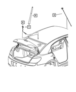 5064617AB - Electrical: Antenna Cable, Instrument Panel for Mopar Image