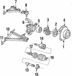 SAAB 900 PARTS MANUAL サーブパーツマニュアル Front Suspension for 1984 Saab 900 | Saab Parts Counter