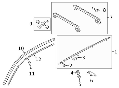 Exterior Trim - Roof for 2021 Audi RS Q8 #0