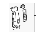 6241012120C0 - Body: Upper Center Pillar Trim for Toyota: Corolla, GR Corolla Image