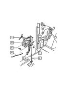 52113557AB - : Parking Brake Cable, Front for Mopar Image