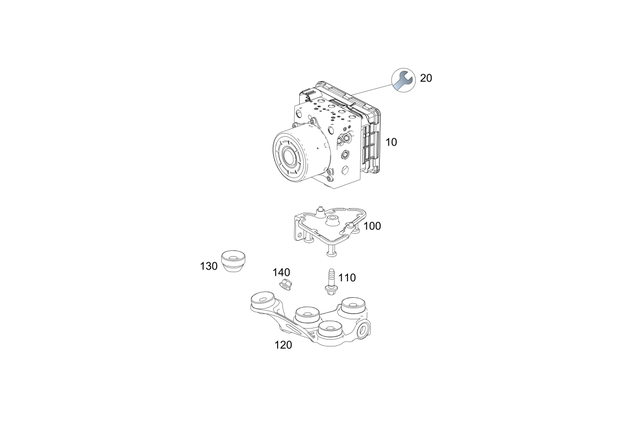 2939003100 - Brake System: Control Unit for Mercedes-Benz: GLC300, GLC43 AMG, GLC63 AMG Image image