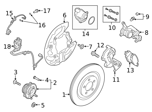 Disc Pads & Brake Shoes for 2024 Lincoln Aviator #0