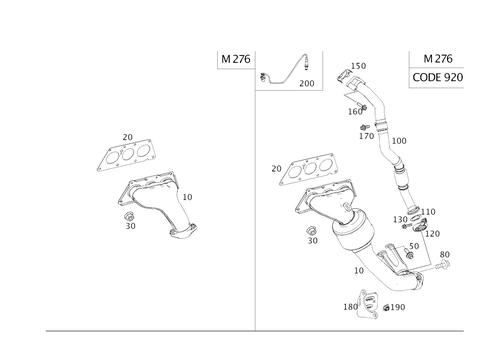 Exhaust Manifold for 2016 Mercedes-Benz CLS400 #0