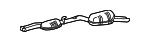 2104903621 - Exhaust: Muffler &amp; Pipe for Mercedes-Benz Image