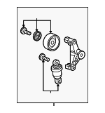 3117059B015 - Cooling System: Belt Tensioner for Honda: Accord, Civic, CR-V Image