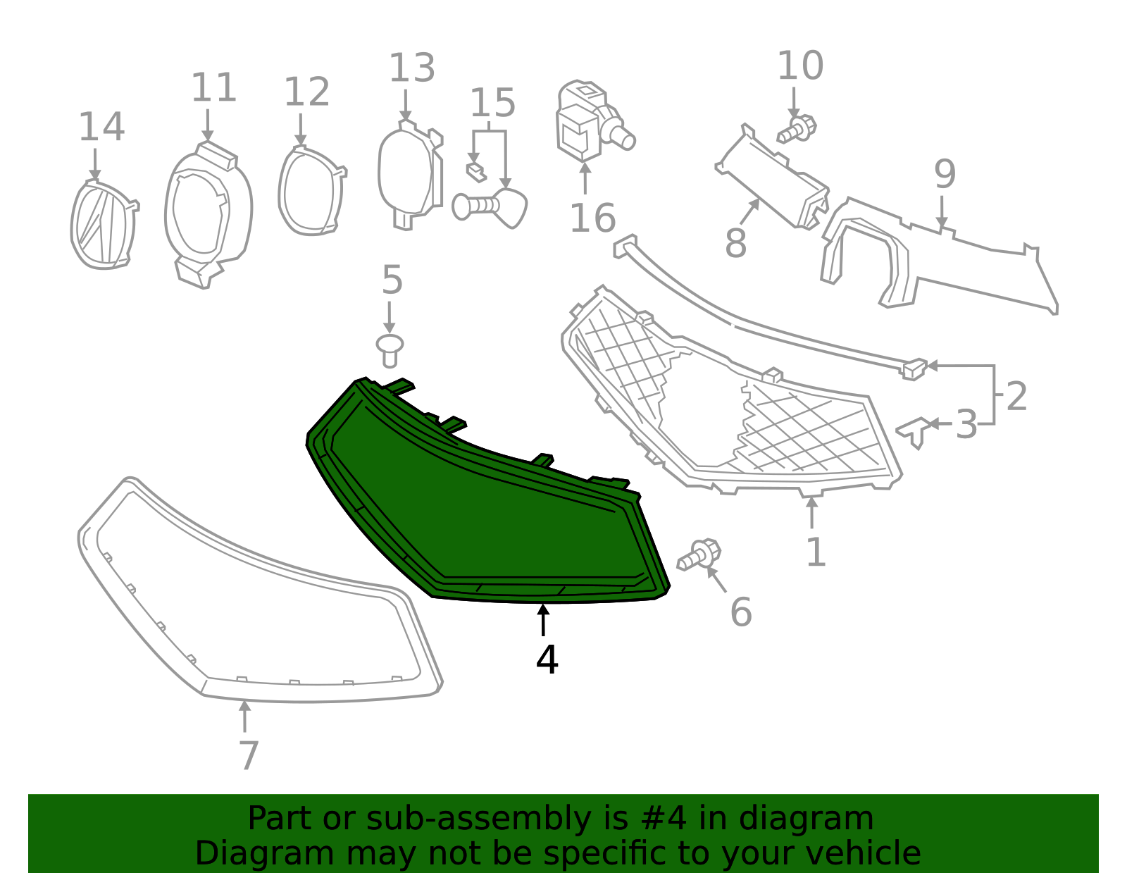 71121-TZ5-A00 - 2017-2020 Acura MDX - Base, Front Grille | All