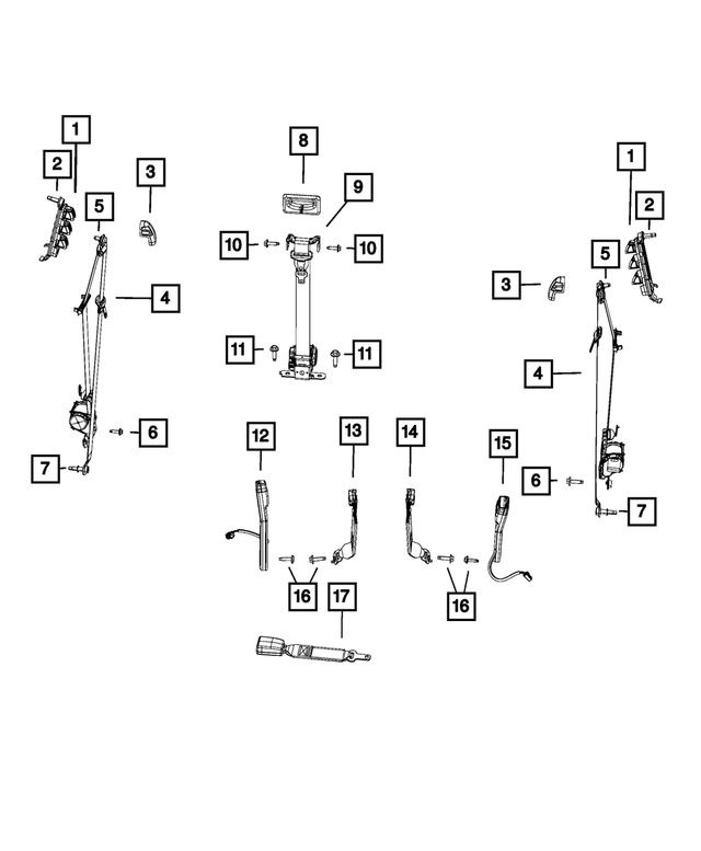 6506080AA - Restraints: Hex Head Screw for Mopar Image image