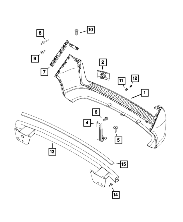 6106569AA - Frame, Bumper and Fascia: Screw for Mopar Image