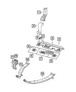 68227714AF - Air Conditioners and Heaters: Floor Duct for Mopar Image image