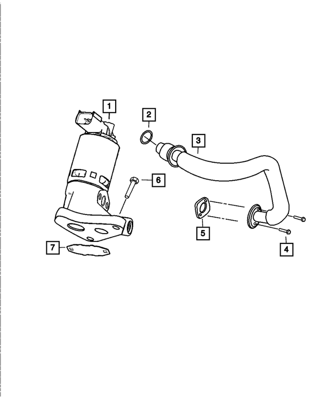 53032853AC - Emission Controls: Egr Tube for Mopar Image