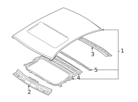 Roof & Components for 2015 Hyundai Equus #0
