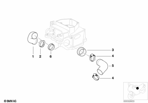 Intake Muffler for 2001 BMW-Motorrad R 1200 C #1