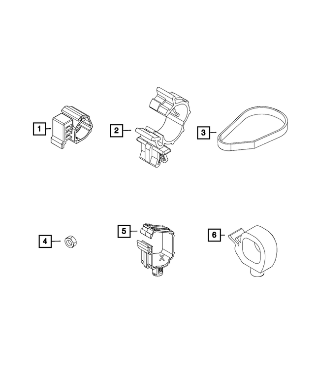 68113640AA - Electrical: Wiring Clip for Mopar Image