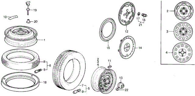 Wheel - Tire for 1984 Honda Civic #0