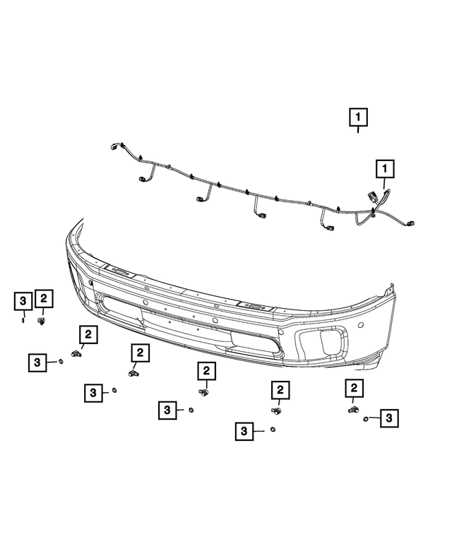 68377332AD - Electrical: Front Fascia Wiring for Mopar Image