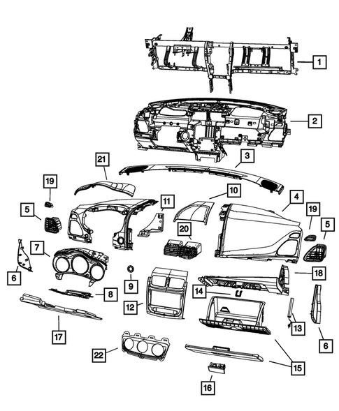 Instrument Panel for 2011 Chrysler 200 #1
