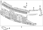 85775018 - Body: Grille Assembly for GM Image