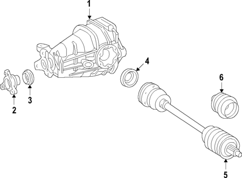 Rear Axle for 2007 Mercedes-Benz R320 #0