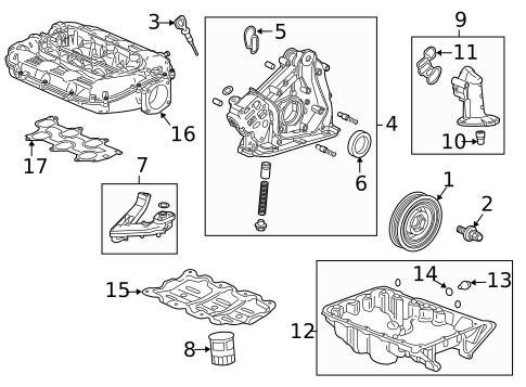 Engine Parts for 2017 Acura TLX #0
