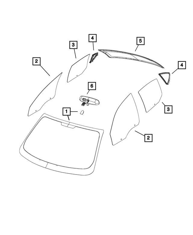« 55112868AC – Glass : Windshield pour Mopar Image »
