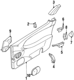6876330P00 - : Vent Grille Finisher for Nissan Image
