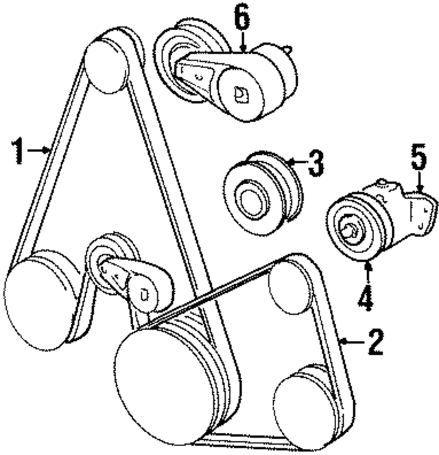 4612727 - Cooling System: AC Belt for Mopar Image