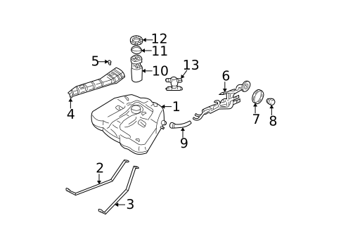 Fuel System Components for 2003 Nissan Altima #0