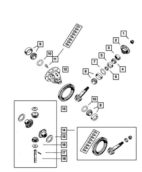 Front Axle Differential for 2005 Dodge Durango #0