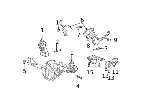 Engine & Trans Mounting for 2002 Dodge Ram 1500 #0