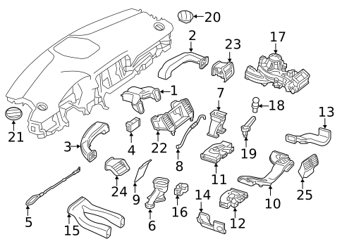 Ducts for 2016 Mercedes-Benz GLE450 AMG #0