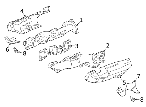 Exhaust Manifold for 2020 Land Rover Range Rover #0