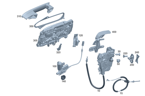 Front Locking System for 2024 Mercedes-Benz EQE AMG SUV #0