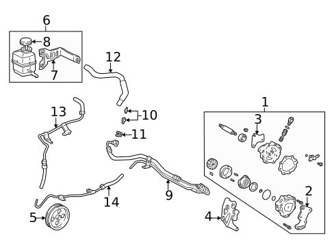 Pump & Hoses for 1999 Toyota Camry #0