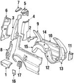 20005221 - Body: Extension for Buick: Electra, LeSabre | Chevrolet: Caprice, Impala | Oldsmobile: Custom Cruiser | Pontiac: Parisienne, Safari Image