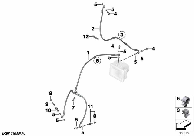 34327717713 - : Brake Line, Front Brake Circuit for BMW-Motorrad Image