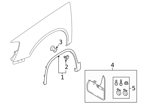 Exterior Trim - Fender for 2018 Volkswagen Tiguan Limited #0