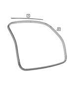 68662437AA - Doors, Door Mirrors and Related Parts: Lift-Gate Weatherstrip for Mopar Image