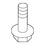 8659028000 - Body: Front Shield Retainer for Genesis: Electrified G80, G80, G90 | Hyundai: Accent, Azera, Elantra, Elantra Coupe, Elantra GT, Elantra N, Entourage, Equus, Genesis, Genesis Coupe, Ioniq, Ioniq 6, Santa Cruz, Santa Fe, Santa Fe Sport, Santa Fe XL, Sonata, Tiburon, Tucson, Veloster, Veracruz, XG300, XG350 Image