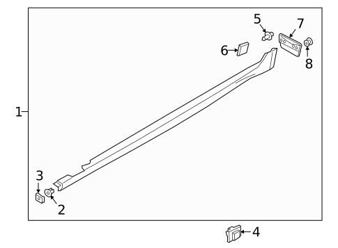 Exterior Trim - Pillars for 2019 Genesis G70 #0